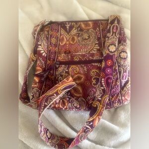 Vera Bradley Paisley Crossbody Bag - Purple and Orange